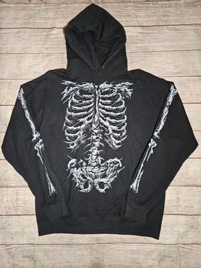 Vampire Freaks Gothic Dead Inside Skeleton Hoodie